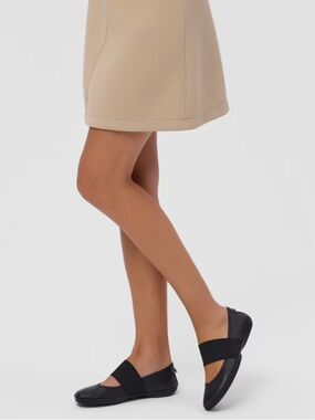 Camper Black Leather Elastic Strap Slip-On Maryjane ballet flats 37